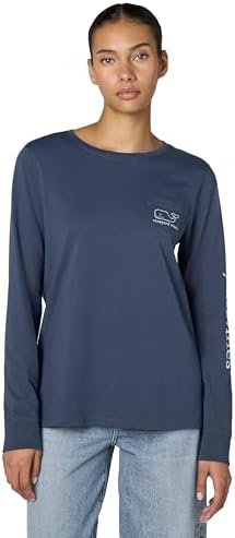 Vineyard Vines Womens Vintage Whale Long-Sleeve Tee
