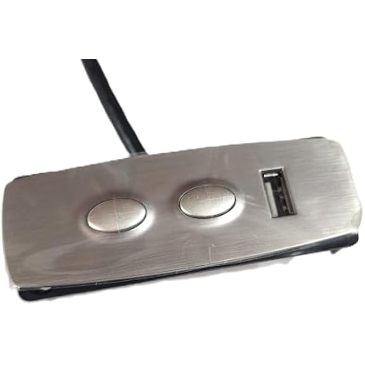 Okin JLDK.17.05.18 Switch DC 24V 2A USB 5V 2A Silver Two Buttons
