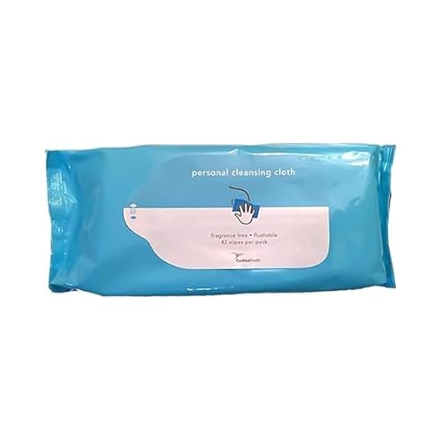 Wet Wipes - Personal Cleansing Cloth, Unscented, Non-Flushable 6 Packs of 42