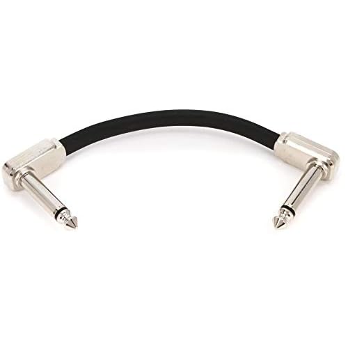 Ernie Ball Flat Ribbon Patch Cable, 3in, Black P06225