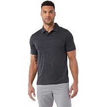 32 Degrees Mens Everyday Micro Stripe Polo Shirt | Moisture Wicking | Stretch Comfort | Golf | Office
