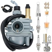 TTR50 Carburetor for Yamaha TTR50 TTR50E Dirt Bike 2006 2007 2008 2009 2010 2011 50cc Motorcycle Replace 1P6-E4101-10 With Heater and Matching Fuel Shut-off Valve