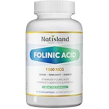 Active Folate (Folinic Acid 1000 MCG) + B12 500 mcg (Adenosyl & Hydroxo), Gentle & Highly Absorbable, Supports Energy, Brain Health & Metabolism, Vegan, 90 ct