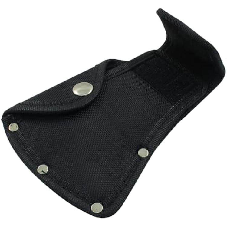 Hatchet Head Sheath Holster, Black Axe Head Cover for 1-14lb Axe, Double Snap Hatchet Blade Protector for Outdoor Hiking