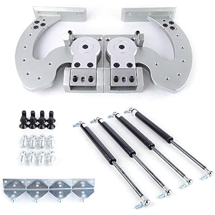 Universal Car Door Kit, Bolt On Vertical Doors Hinge Kit 90 Degree,Vertical Doors Hinge Kit,Automotive Door Bolt On Vertical Doors Kit Adjustable Most of Car 57.00 x 41.50 x 13.00cm