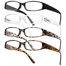 Gaoye 4-Pack Readers for Women, Blue Light Blocking Reading Glasses, Stylish Reading Glasses for Women in 4 Patterns