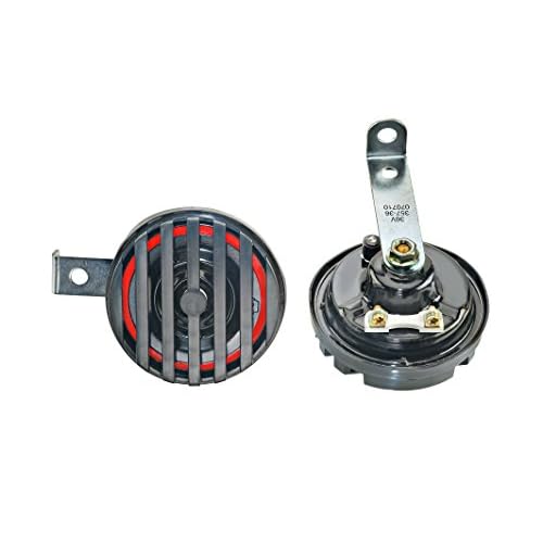 Wolo 357-12 Universal Disc Horn 12 Volt, Low Tone, black