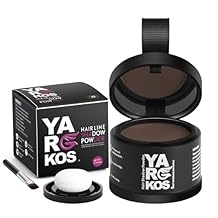 Hairline Shadow Powder, Dark Brown, Root Touch Up Powder for Instantly Gray Hair Cover Up, Women Color Root Coverage for Thinning Grey, Mens Roots Concealer for Hair Loss Beard Line, #3