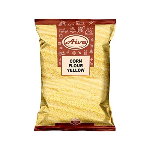 Aiva Yellow Corn Flour Makki ka Atta - 4 LB, Finely Ground Flour