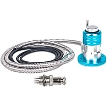 RATTMMOTOR IP65 Blue CNC Router Automatic Tool Sensor Gauge Stroke 5mm, Mach3 CNC Z Axis Probe Tool Touch Setter Changer 0.005mm Accuracy for CNC Engraver Machine (Normally Closed)