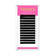 TDANCE Lash Extension Matte Black Eyelash Extension C CC D DD J B L Curl Volume & Classic Lash Extensions 0.03-0.18mm Thickness Professional Salon Use(0.18-CC,11 mm)