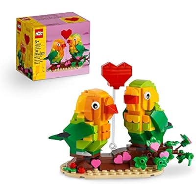 LEGO Valentine Lovebirds Building Toy Set - Fun and Engaging Build for Kids, Girls & Boys, Ages 8 Decoration and Gift - 40522