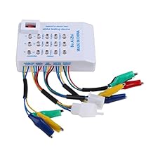 Controller Tester 24V/36V/48V/60V/72V Electro Car E-Bike Scooter Brushless Motor Controller Tester Quick Battery Powered Spared Device, 105x75x25mm