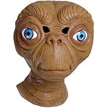 Fun Costumes Adult ET The Extra-Terrestrial Costume Mask - Officially Licensed ET Merch for Halloween Themed Events - Brown, Standard