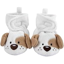 Cozy Fleece Baby Booties- Sherpa Baby Crib Booties Soft Soled Winter Shoes Unisex Fleece Booties Baby Boy, Baby Girl 0-6 Months