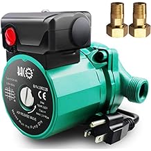 BACOENG 3/4 inch NPT Hot Water Circulation Pump for Floor Heating & Recirculating System w/Connectors