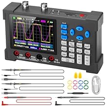 LCD Handheld Digital Oscilloscope Kit - 2 Channel 3.2" TFT Multimeter Oscilloscope Signal Generator Mini Automotive Oscilloscope Bandwidth 120Mhz Digital Oscilloscopes Portable 250MSa/s Sampling Rate