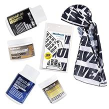 WAVEBUILDER Ultimate Bundle for 360 Waves | Cocoa & Shea Wave Butter, Pomade, Wash in Waves Wave Safe Shampoo, Brush in Waves and a Silky Durag Design: WB 360 White