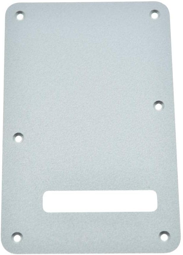 Dopro 11 Hole Matte Aluminum Strat Back Plate Cover Metal Anodized Tremolo Cavity Cover for USA/Mexico ST/Strat/Stratocaster Matte Black