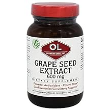 Olympian Labs Grape Seed Extract 600mg, Supports Heart & Immune Health, 60 Count