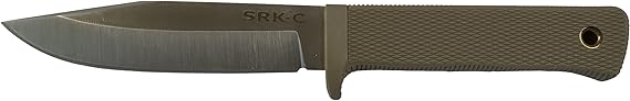 Cold Steel Exclusive SRK Compact Fixed Blade Knife 5 Clip Point CPM-3V Satin Blade Kray-Ex Handle Flat Dark Earth