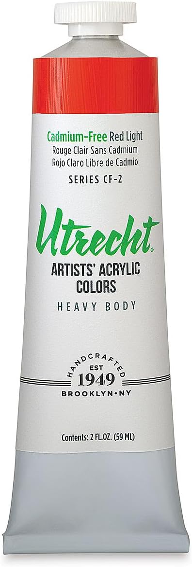Utrecht Artists' Acrylic Colors - Cadmium-Free Red Light