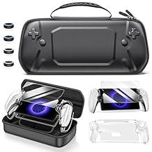 Svetaecho 8 in 1 Accessories Set Bundle Compatible with PlayStation Portal Remote Player, Carrying Case with with Holder Stand/2 Screen Protectors/4 Thumb Grips PS Portal Console