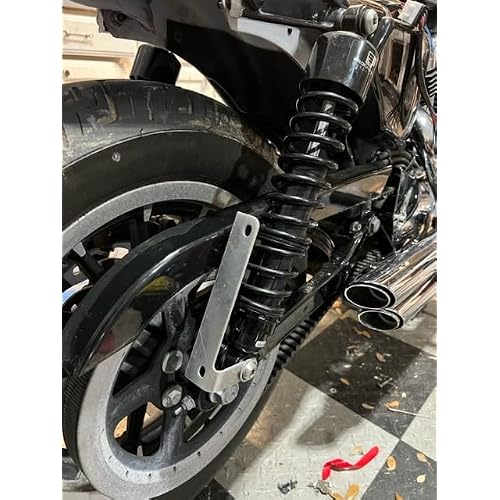 Side License Plate Relocation Holder Bracket for Harley-Davidson Sportster 1957-2025 - Shock BoltSpool Tag Mount - Lightweight, Highly Durable, Rustproof