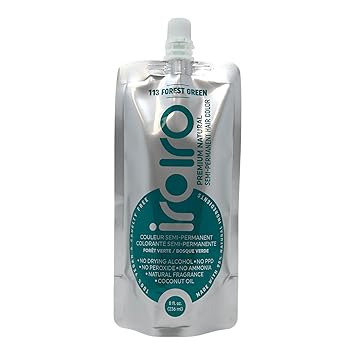 IROIRO Premium Natural Semi-Permanent Hair Color113 Forest Green 8oz