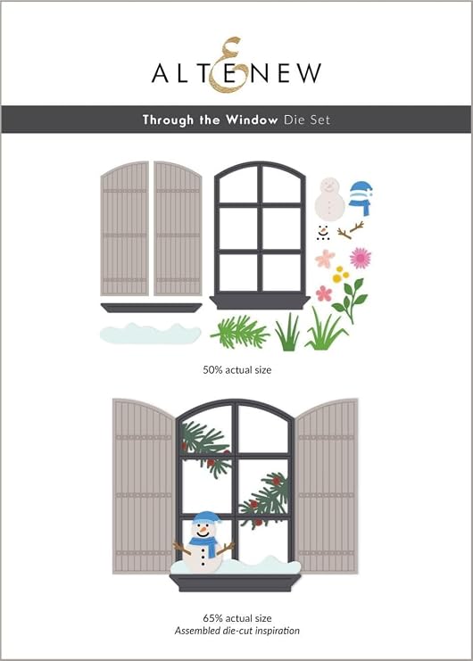 Altenew Through the Window Layering Die Set, Unique Window-Themed Die, Adorable Window Die for Accents, Perfect for Cardmaking, Scrapbooking, Journaling, and Paper Crafting