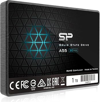 SP 1TB SSD 3D NAND A55 SLC Cache Performance Boost SATA III 2.5" 7mm (0.28") Internal Solid State Drive (SP001TBSS3A55S25)