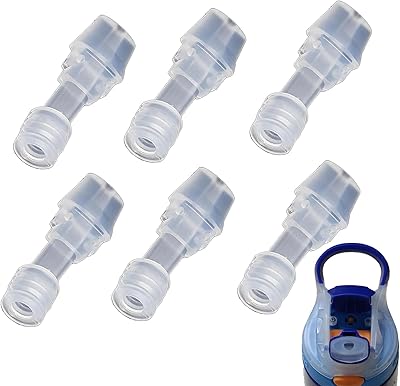 6 Pack Silicone Water Bottle Bite Valve Replacement Compatible for Contigo WaterBottles BiteValve MultiPack