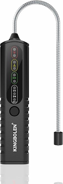 Brake Fluid Tester, Auto Brake Diagnostic Testing Tool, Hydraulic Fluid/Liquid/Oil Moisture Analyzer with 9 LED Indicators for DOT3/DOT4/DOT5.1 Brake Fluid(BF100)