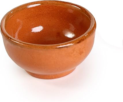 Ancient Cookware, Mexican Clay Sauce Salsa Bowl, 2 Ounces