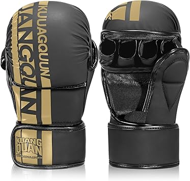 MMA Gloves Open Palm Sparring & Grappling Mitts,Martial Arts for Men & Women,Combat Sports,MMA, Boxing, Muay Thai, Kickboxing