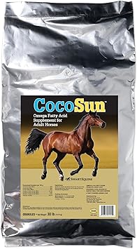 CocoSunTM Granular Omega Horse Supplement | Omega 3, 6, 9 Supplements | Ideal for Healthy Skin & Shiny Coats | Horse Supplements for Weight Gain | 30 lb Bag