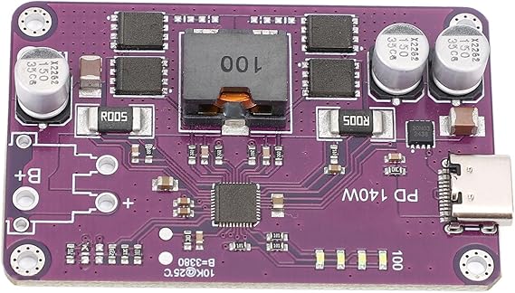 PD3.1 140W Power Bank Module, Type C 5V 3A 20V 5A Charging Board, Mobile Power Module Circuit Board Support 0 QC3.0 QC3.0, with Integrated Boost Bucks Driver (4 Series)