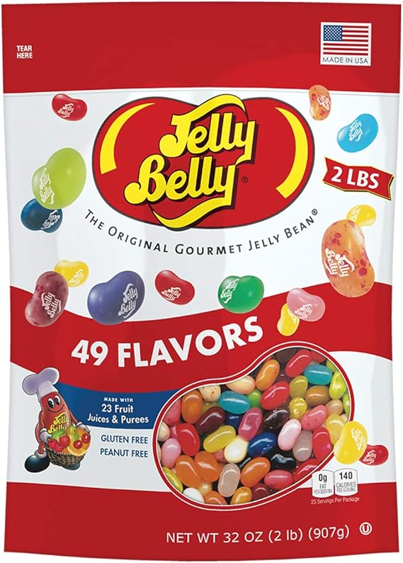Jelly Belly Jelly Beans, 49 Flavors, 2 Pound Pack of 1