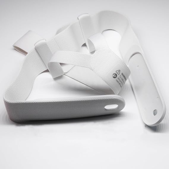 Replacement Head Strap for Meta Quest 3 Headset with 2 Pairs Thumb Grip Caps Lightweight & Comfortable & Adjustable