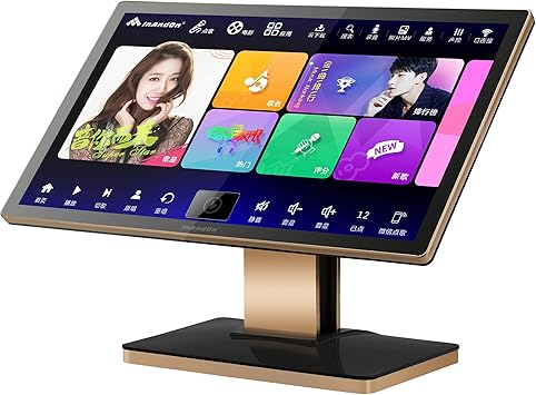 New Generation HiFine Karaoke Player KV-V5Max 3 in 1 Machine with 4T Harddrive, 21.5Inch Touch Screen, Desktop Type, Easy to Carry, Cloud Song Update, Android System