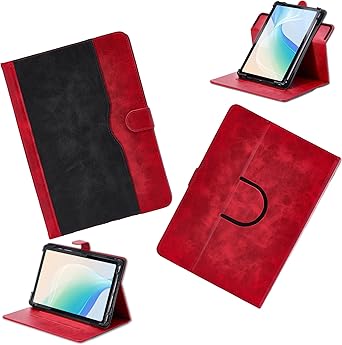 Case for Beneve M53 10.1-Inch Tablet Case 360 Degree Rotation Multi-Viewing Angels PU Leather Stand Folio Cover Red