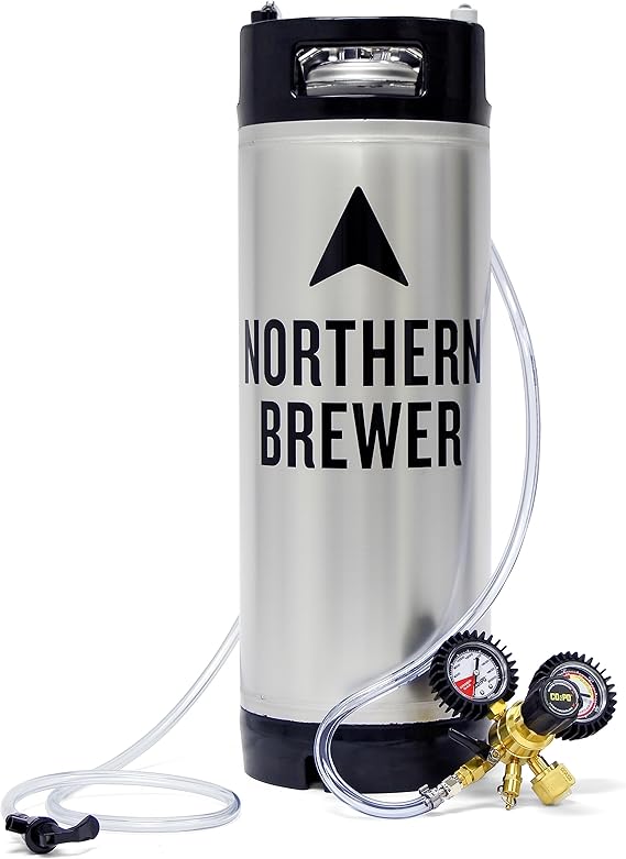 Draft Brewer Single Homebrew Kegging System with New Ball Lock Keg