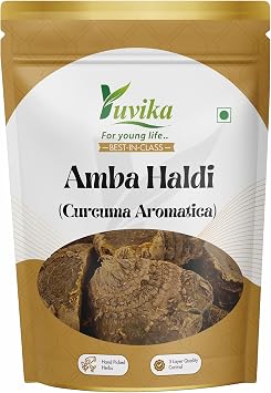 YUVIKA Amba Haldi | Jangli Haldi - Curcuma Aromatica - Wild Turmeric 100 Grams