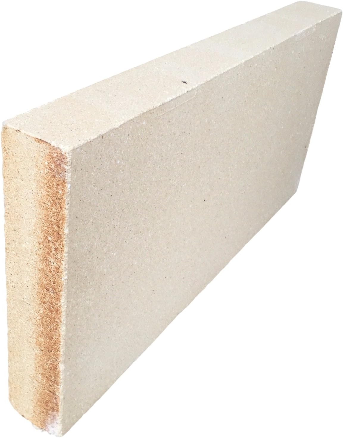 SK34 Fireproof Brick, Flat Plate, Size 11.8 x 23.6 x 25.6 inches 300 x 600 x 65 mm, Perfect for Pizza Kilns, Plyboards, Barbecues, BBQs
