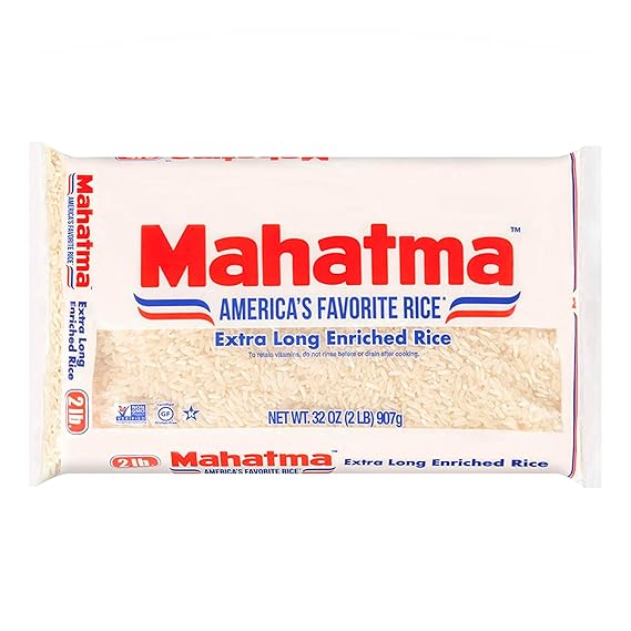 Mahatma Extra-Long-Grain Rice 2-Pound Rice Bag, Gluten-Free and Non-GMO White Rice Bulk Bag