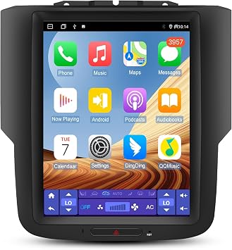 AWESAFE Car Radio Stereo 10.4 Inch T Style for Dodge Ram 2013-2018 1500 2500 3500 Android 13