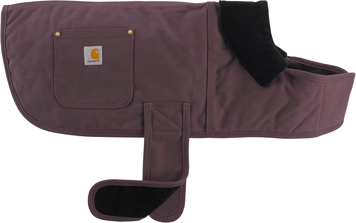 Carhartt Firm Duck Insulated Dog Chore Coat, Durable Weather Resistant Jacket for Cold and Windy Conditions, Contains PFAS Deep Wine, Small