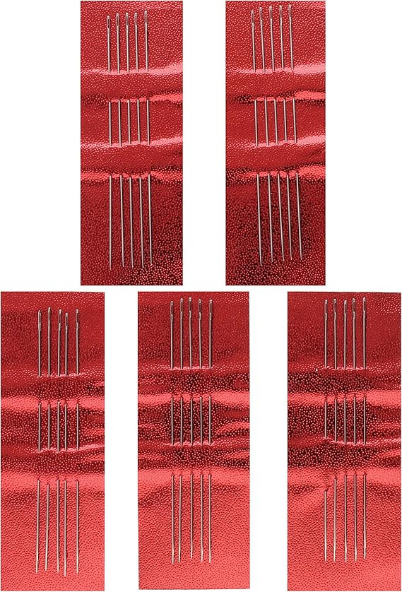 The Beadsmith Basic Elements Beading Needles Size 12, Pack of 25 Use for Loom Weaving Beadwork, Off-Loom Stitching and Jewelry Making with Seed Beads